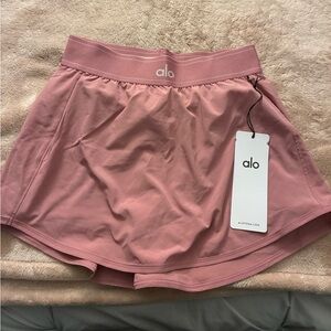 ALO Yoga Dusty Rose Match Point Tennis Skirt Size Small NWT